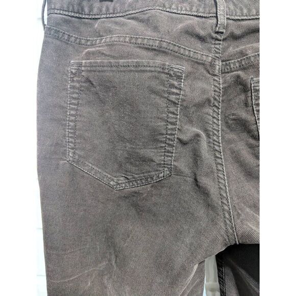 Eddie Bauer Women's Brown Solid Curvy Straight-Leg Corduroy Pants Size 6 - Picture 10 of 10